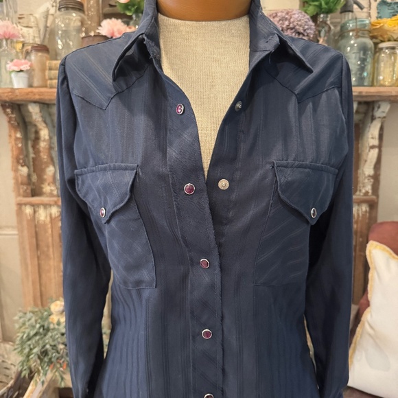 Vintage MILLER PEARL SNAP Shirt | PURPLE SNAPS | Festival | Western | Rockabilly - Picture 5 of 8